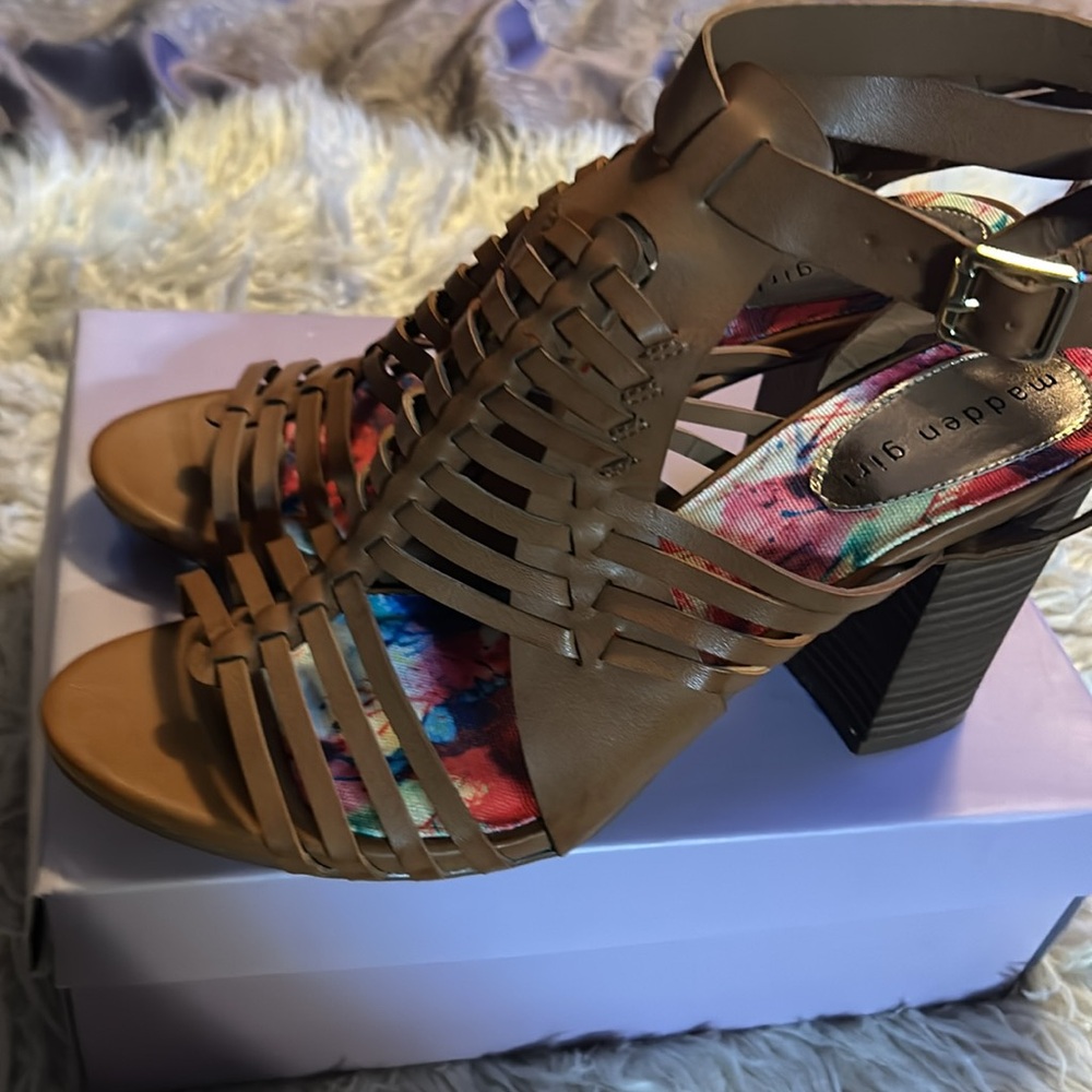 Madden Girl sandals size 11 Cognac